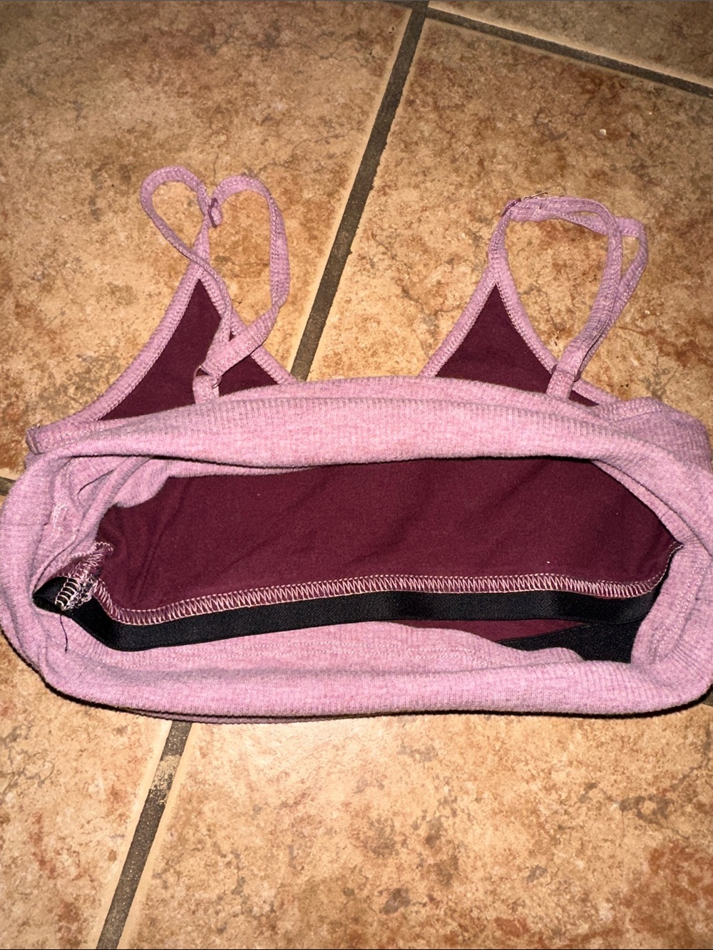 PINK Victoria's Secret Lavender Ribbed Camisole Size XS - Picture 4 of 4